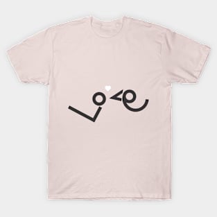 Love Birds Minimal Typo T-Shirt